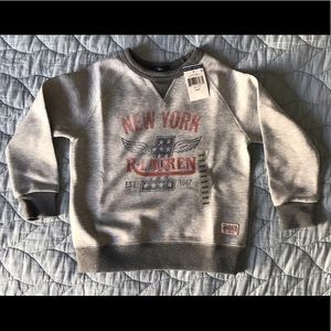 Boys NWT 4/4T Polo Ralph Lauren sweatshirt